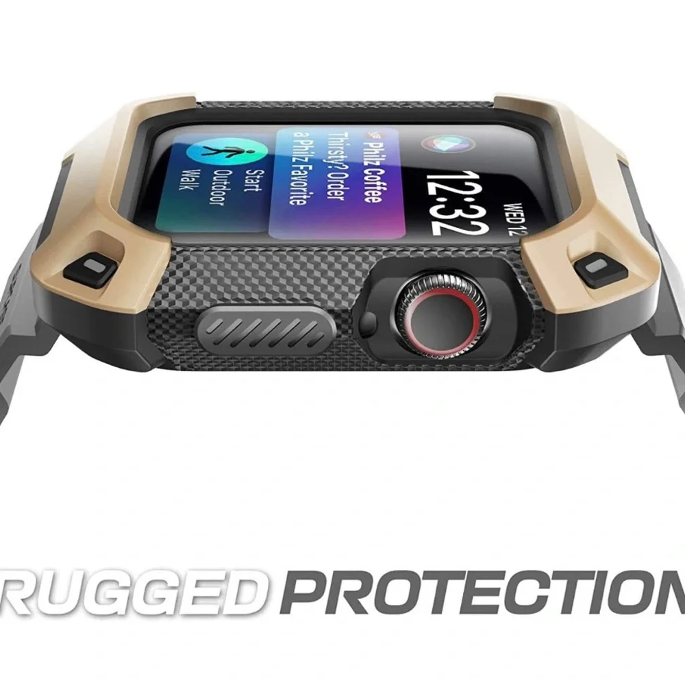 Rugged Protective Case w/Strap Bands Apple Watch Series 8/7/6/SE/5/4 [45/44mm]